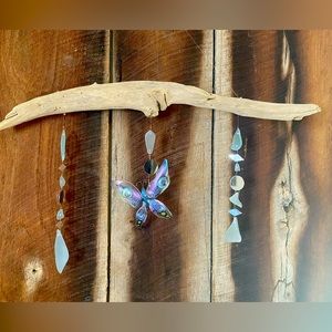 Butterfly! One of a kind made out of beach glass!.. hand painted